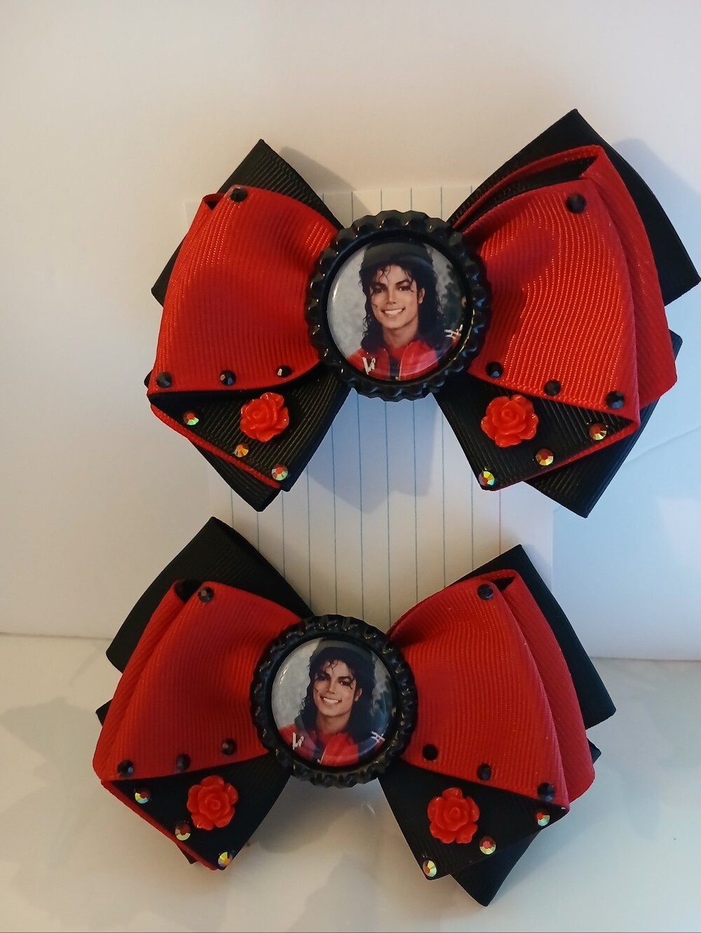 Hair Bows Set Micheal Jackson